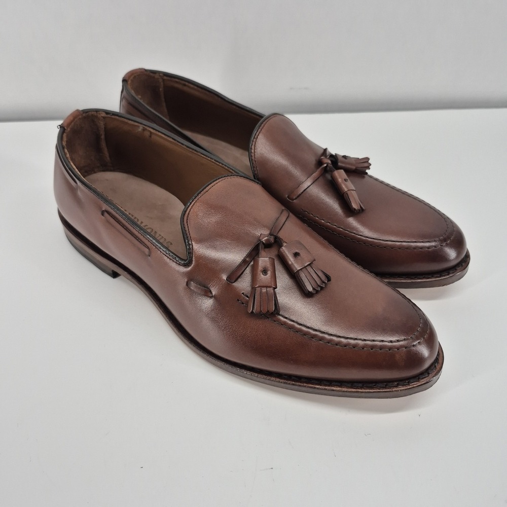 Allen Edmonds "GRAYSON"  Men's Leather Brown Tassel Loafers 10 EEE  USA - Picture 2 of 10